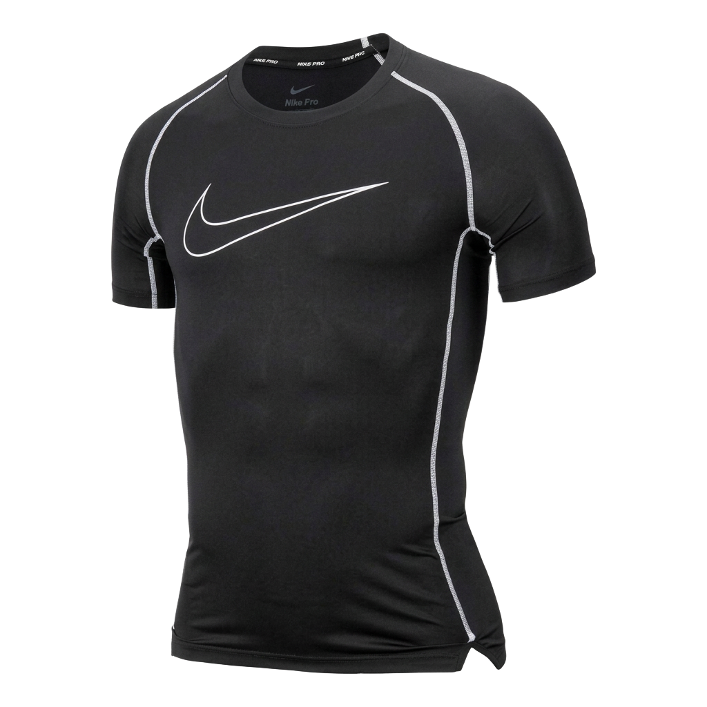 Camisa de compressão preta PK FITMAN vista de frente